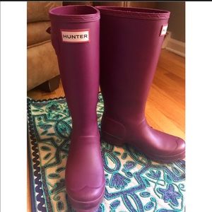 Girls Tall Matte Hunter Rain Boot